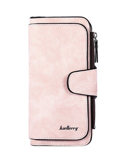 Zipper Closure Wallet Pink