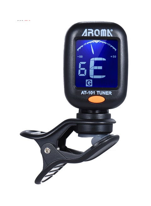 AT-101 Clip-on Digital Tuner With Foldable Rotating Clip