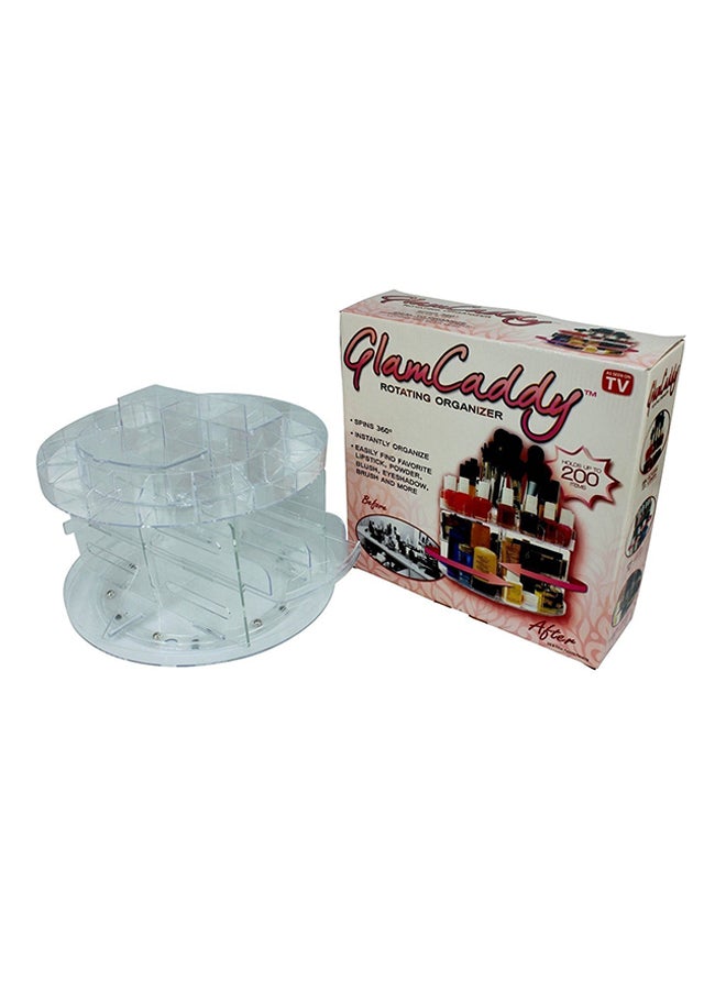 منظم مستحضرات التجميل شفاف