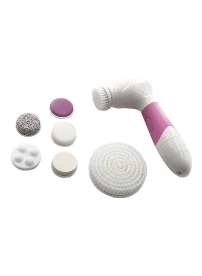 Cnaier 7-In-1 Exfoliating Face And Body Brush Pink/White - Image 1
