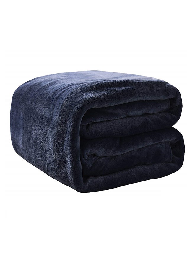 Fabienne Premium Quality Long Lasting Super Soft Easy Care Foldable Light Weight Washable Fluffier King Size Bed Blanket Microfiber Navy 220x200cm  - Image 1