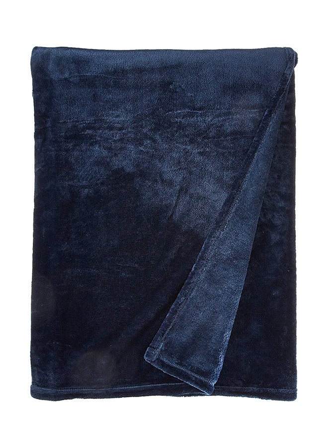 Fabienne Premium Quality Long Lasting Super Soft Easy Care Foldable Light Weight Washable Fluffier King Size Bed Blanket Microfiber Navy 220x200cm  - Image 2