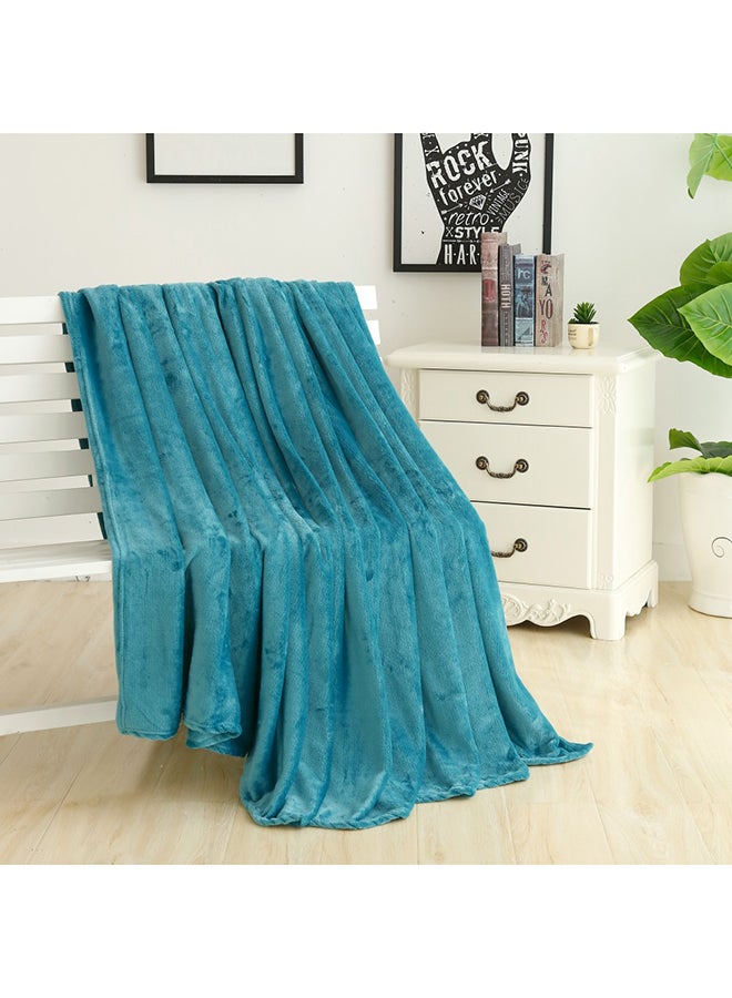 Fabienne Bed Blanket Microfiber Turquoise 220x240cm  - Image 2