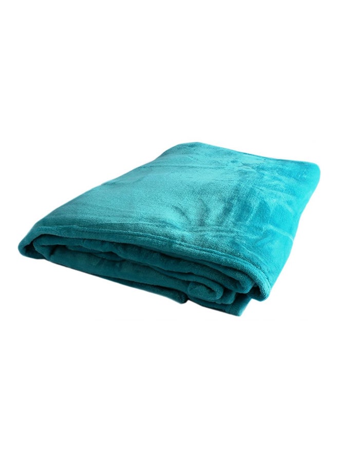 Fabienne Bed Blanket Microfiber Turquoise 220x240cm  - Image 3
