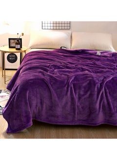 Bed Blanket Microfiber Purple 220x240cm - v1533898637/N16240675A_1