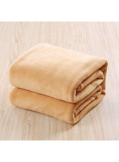 Silky Soft Flannel King Size Ultra Plush Light Weight Throw Blanket Microfiber Beige 200x220cm - v1533898645/N16240680A_3