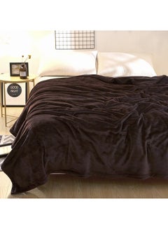 Bed Blanket Microfiber Brown 220x200cm - v1533898650/N16240684A_1