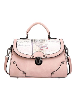 Push Lock Closure Satchel Bag Pink - v1534070814/N16090709A_1
