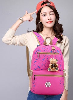 Generic 3 Piece Backpack Set Pink/Brown  - Image 2