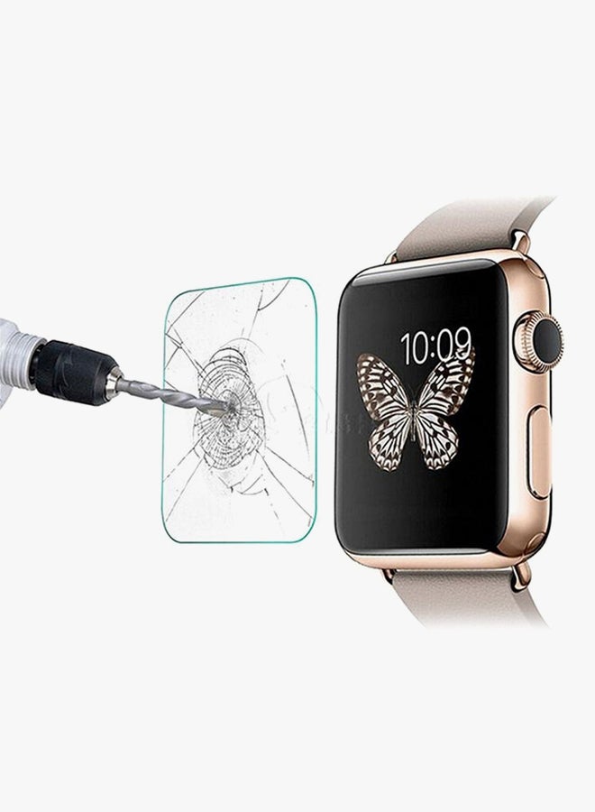 Voberry Tempered Glass Screen Protector For Apple Watch Series 3 42mm Clear - Image 4