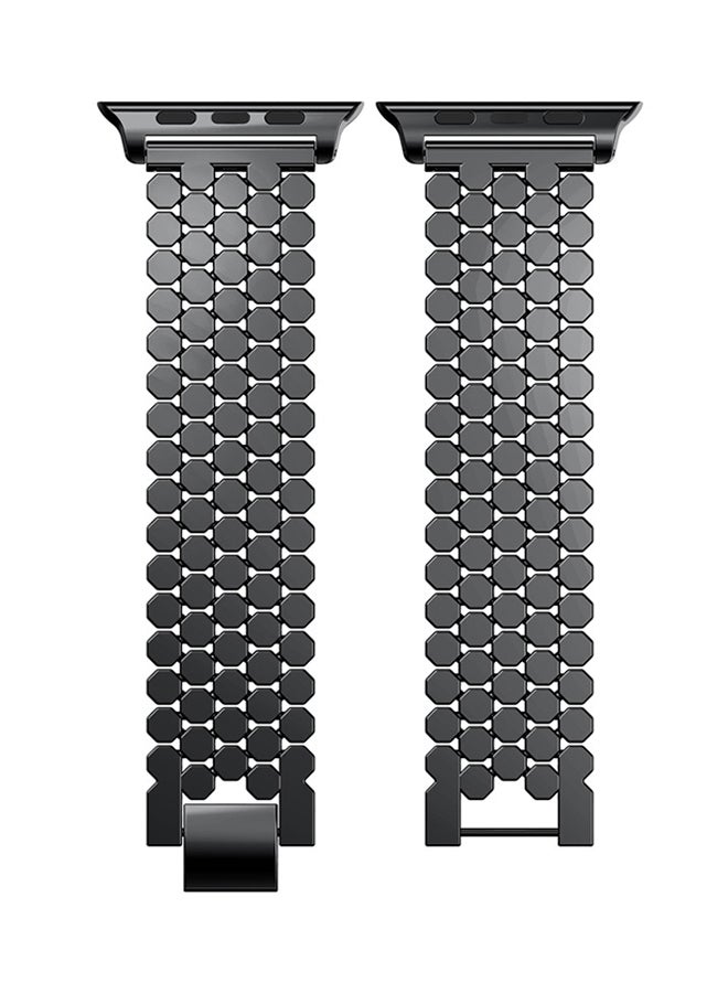 Voberry Replacement Band For Apple Watch Series 1/2 42mm Black - Image 1