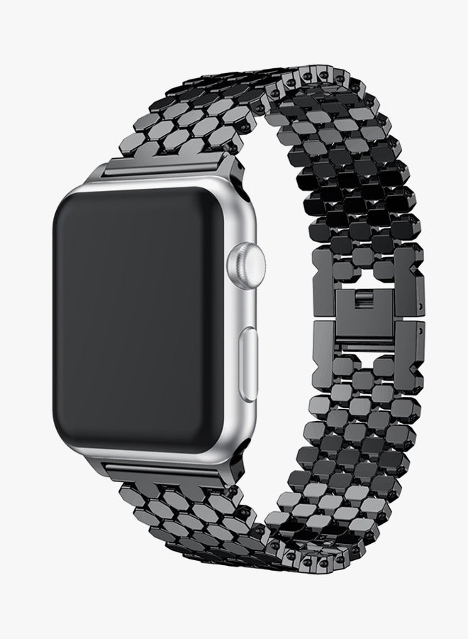 Voberry Replacement Band For Apple Watch Series 1/2 42mm Black - Image 3