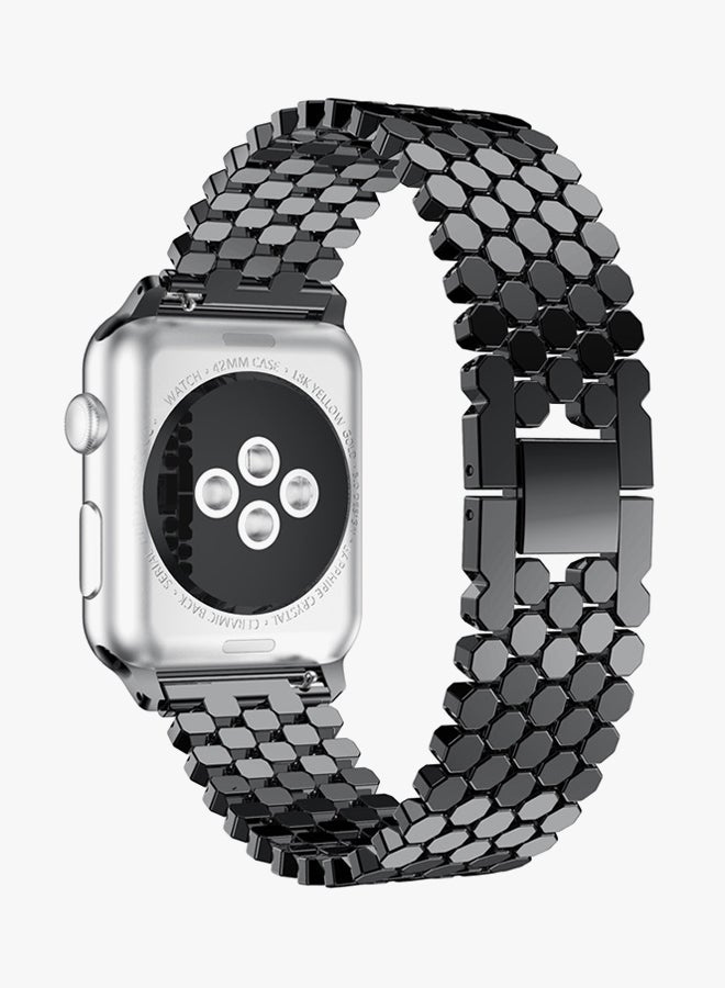 Voberry Replacement Band For Apple Watch Series 1/2 42mm Black - Image 4
