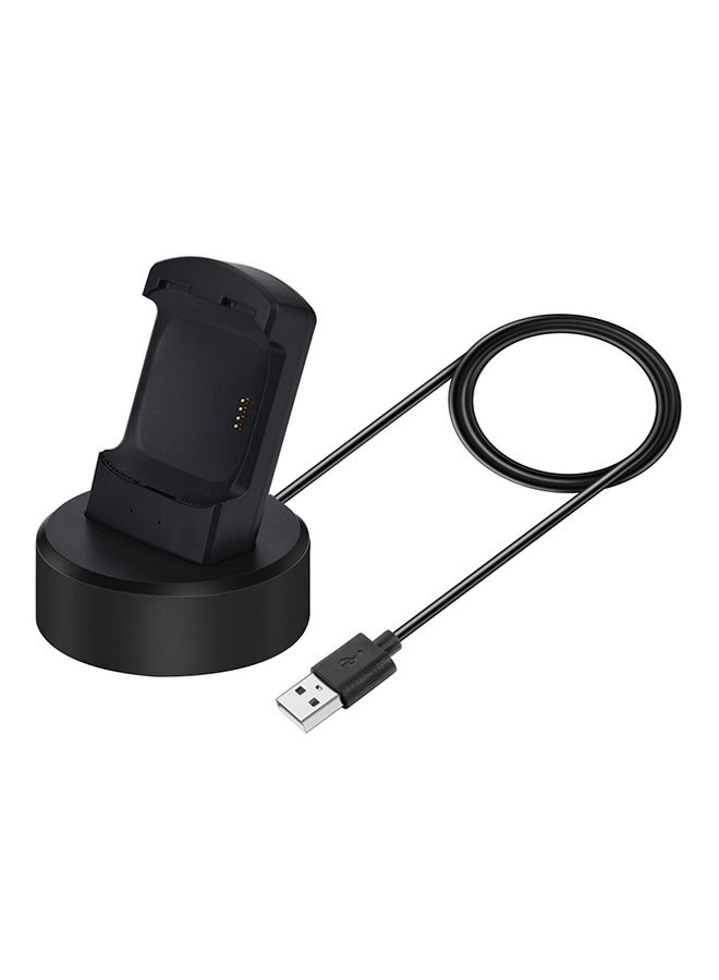 Voberry Charging Dock Station For Fitbit Versa Black - Image 1