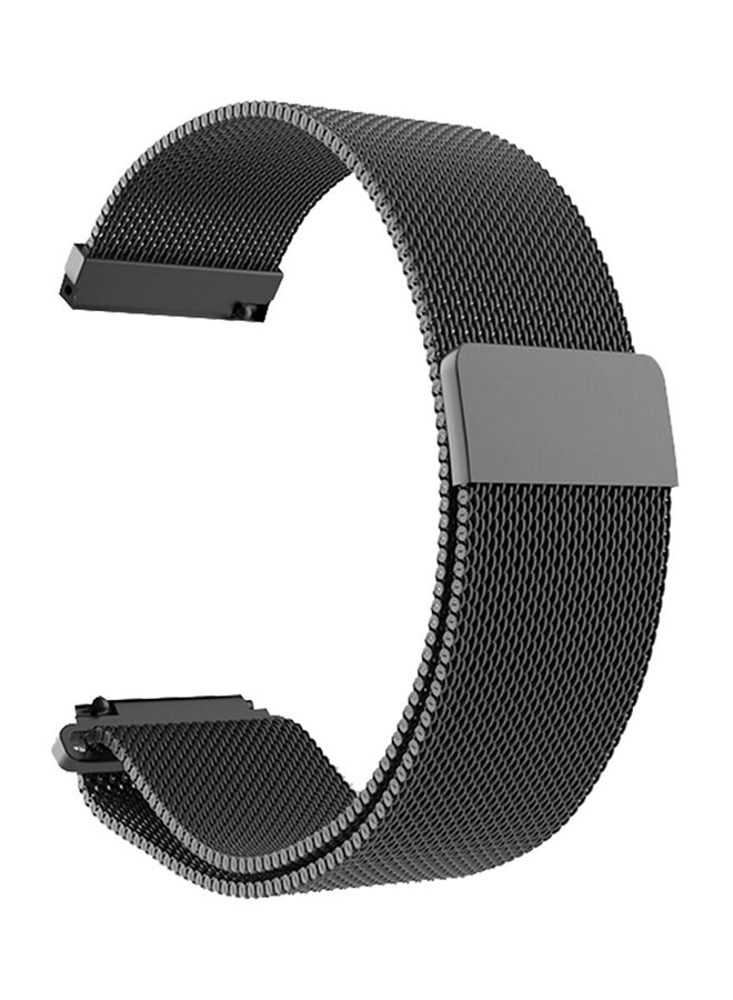 Voberry Replacement Band For Xiaomi Amazfit Black/Silver