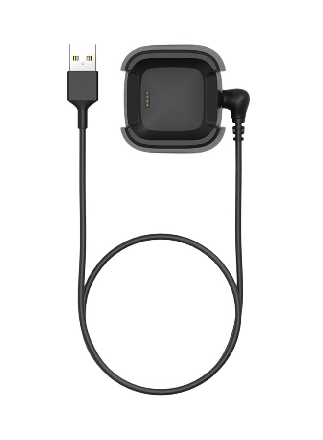 Voberry USB Charging Dock For Fitbit Versa Black - Image 1