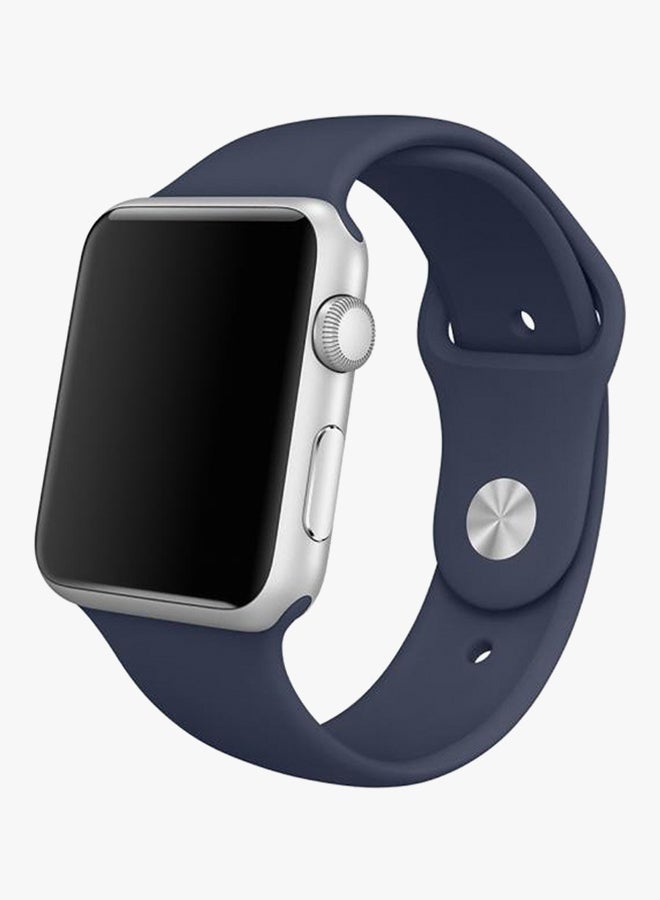 سوار بديل لساعة أبل من السلسلة 3 مقاس 42 مم أزرق داكن - Image 2