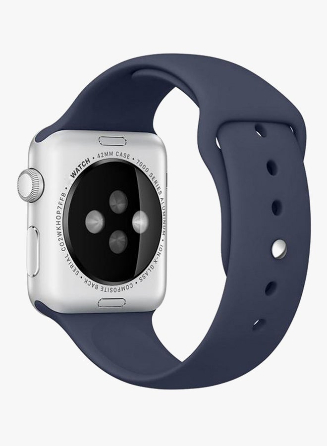 سوار بديل لساعة أبل من السلسلة 3 مقاس 42 مم أزرق داكن - Image 3