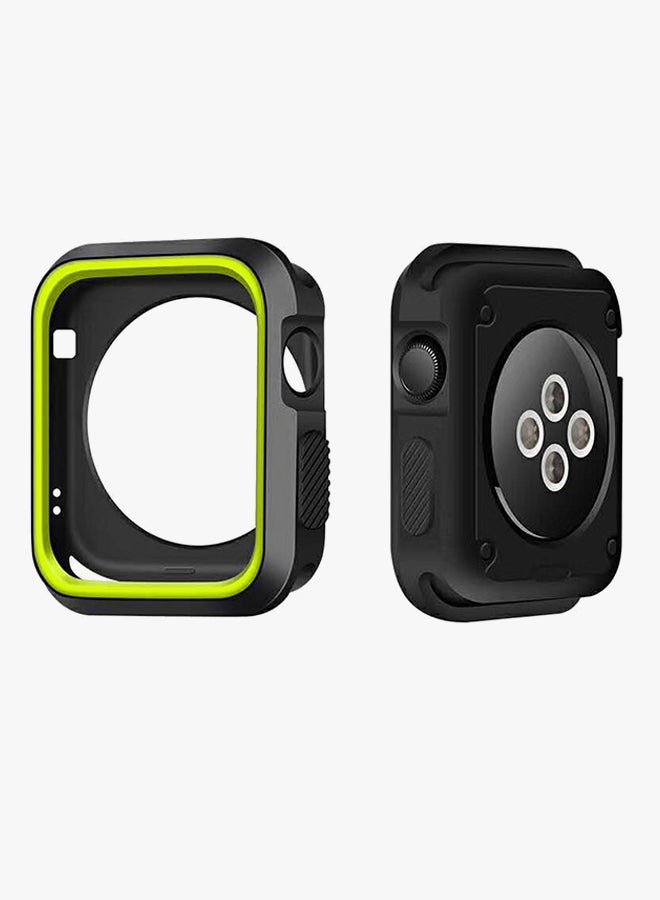 Voberry Protective Cover For Apple Watch Series 3 42mm Green/Black - Image 2