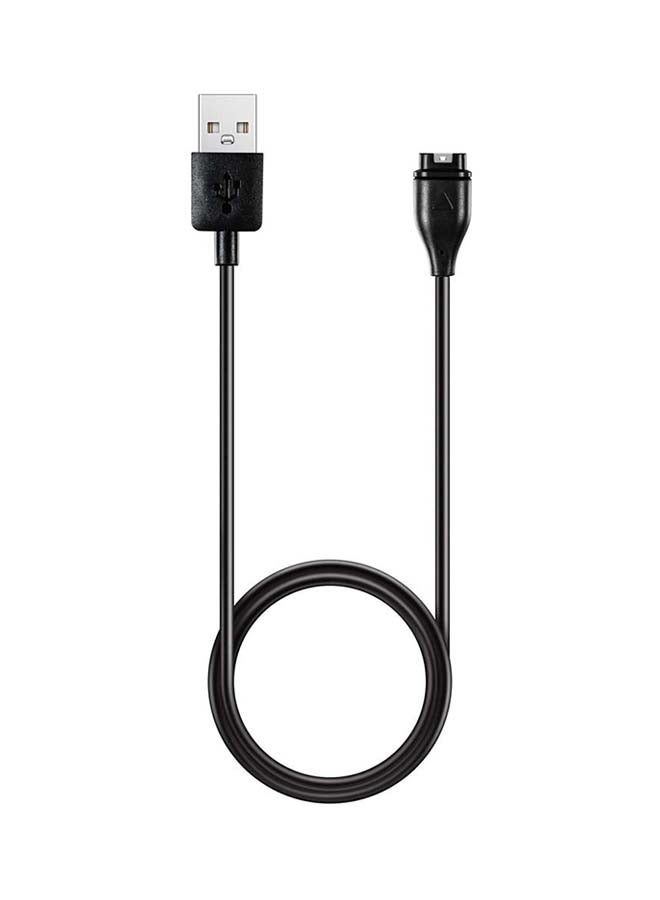 Voberry - Charging Cable For Garmin Fenix 5/5S/5X Plus Black - Image 1