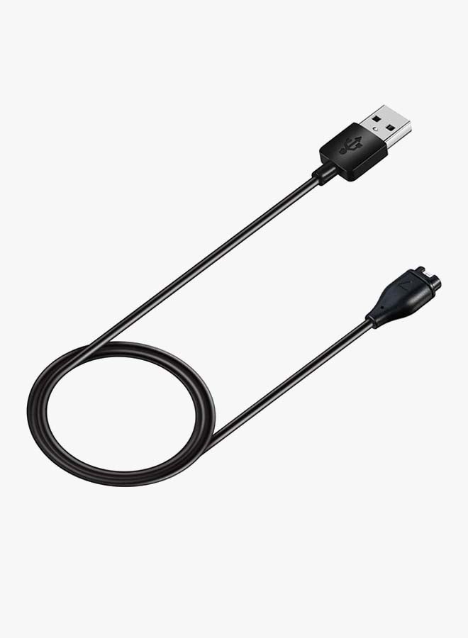 Voberry - Charging Cable For Garmin Fenix 5/5S/5X Plus Black - Image 1