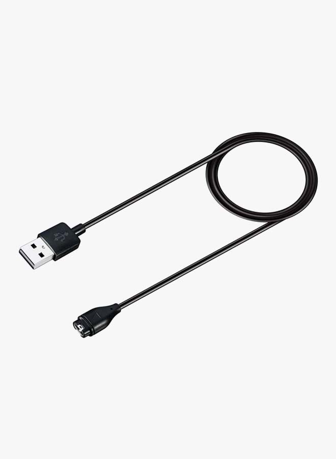 Voberry - Charging Cable For Garmin Fenix 5/5S/5X Plus Black - Image 1