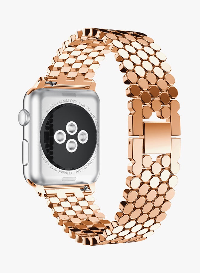 Voberry Replacement Band For Apple Watch Series 3 38mm Rose Gold - Image 2