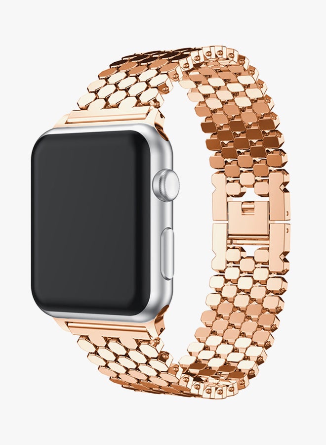 Voberry Replacement Band For Apple Watch Series 3 38mm Rose Gold - Image 3
