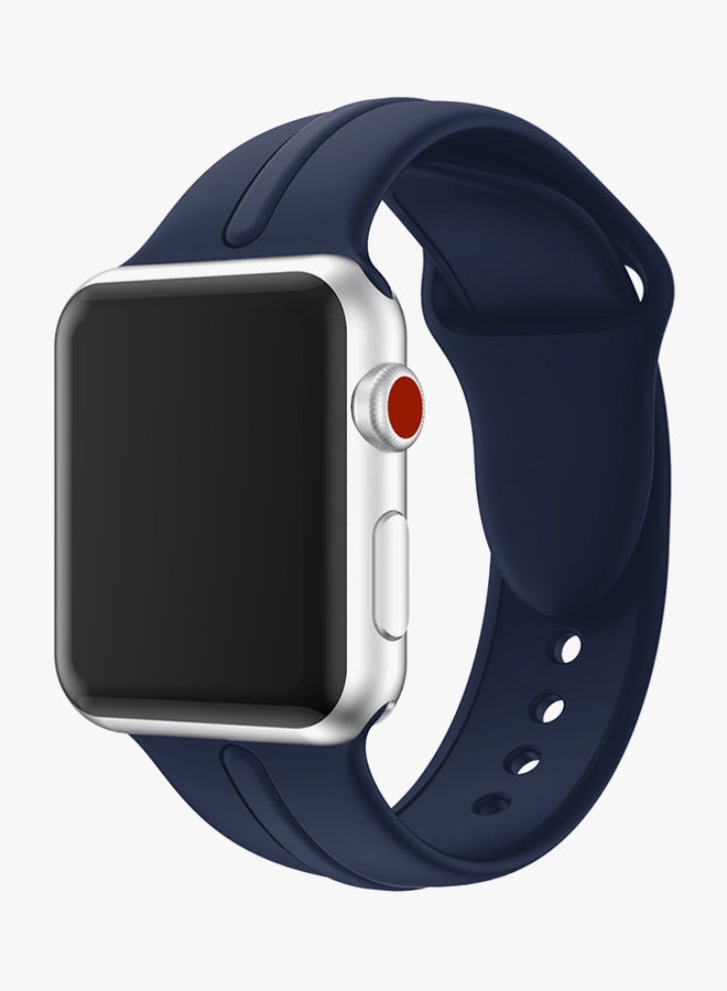 Voberry - Replacement Band For Apple Watch Series 3 42mm Navy Blue - Image 1