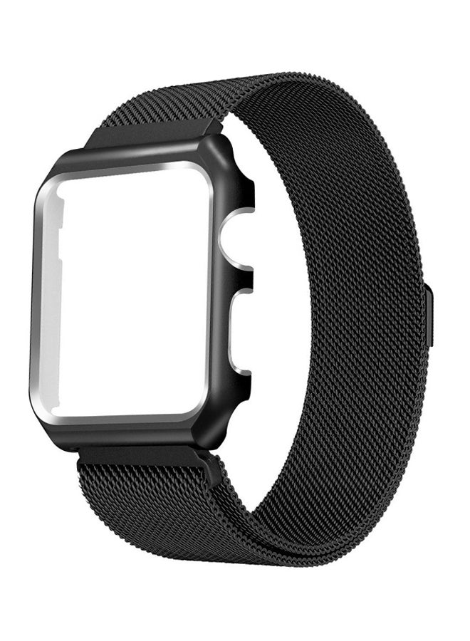 Voberry Replacement Band With Case For Apple Watch Series 3/2/1 Black - Image 1