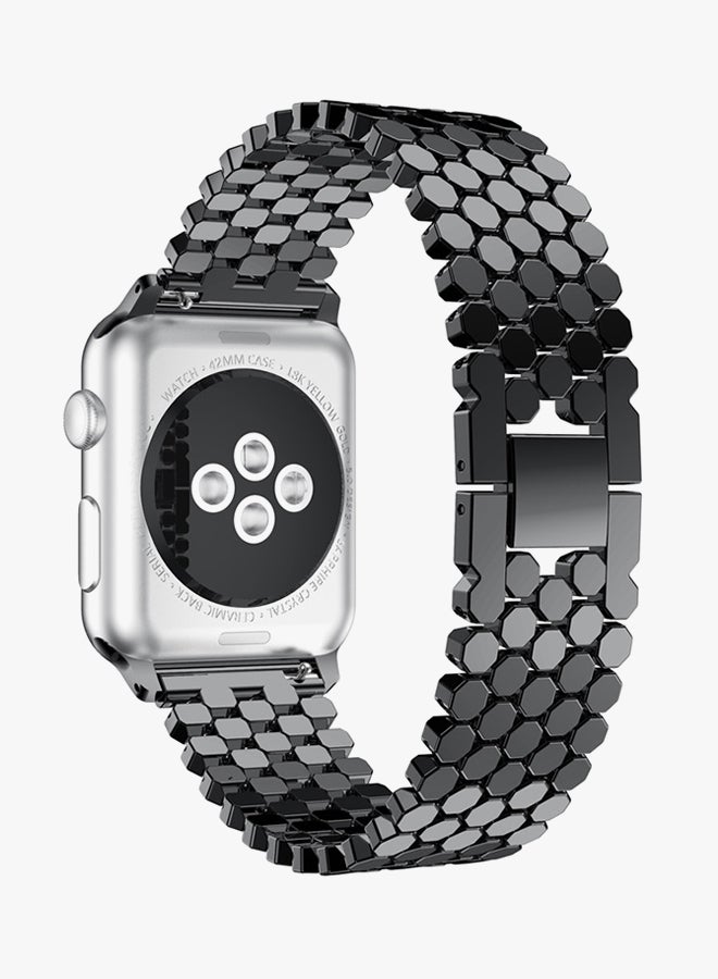 Voberry Replacement Band For Apple Watch Series 3/2/1 Black - Image 3