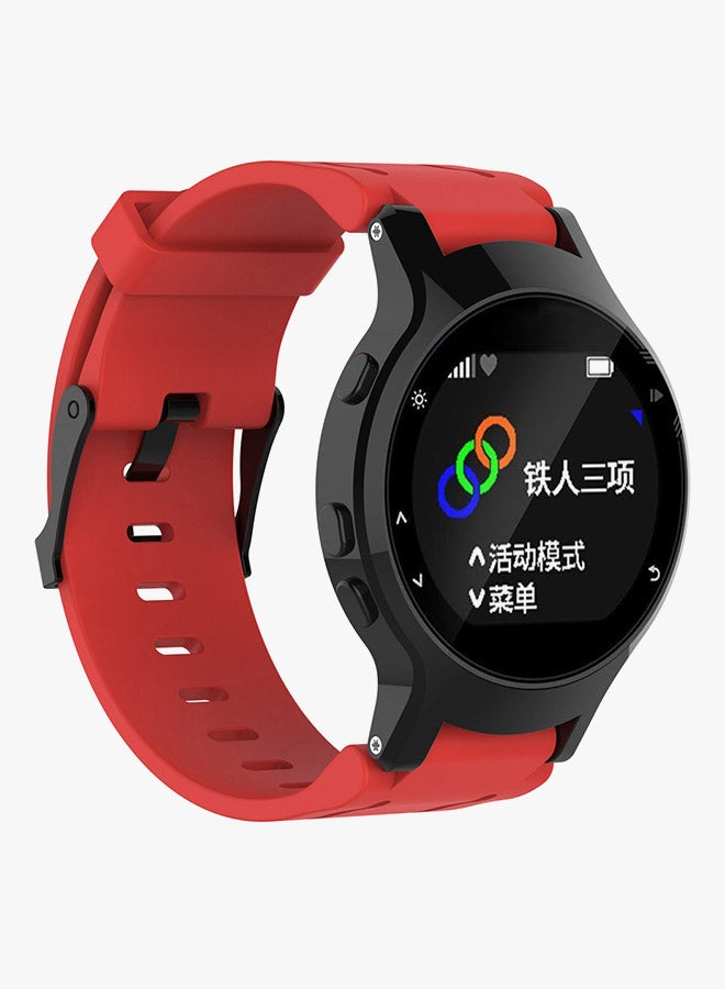 Voberry Replacement Band And Case Cover For Garmin Forerunner 225 Red - Image 2