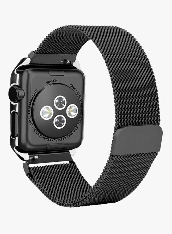 Voberry Replacement Band With Case For Apple Watch Series 3/2/1 Black - Image 2