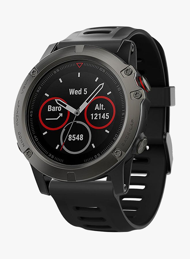 Voberry Replacement Band For Garmin Fenix 5X GPS Watch Black - Image 3