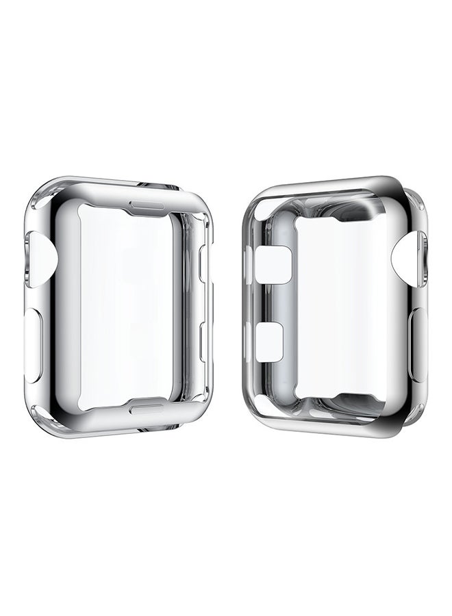 Voberry Protective Case Cover For Apple Watch Series 3 42mm Sliver - Image 1