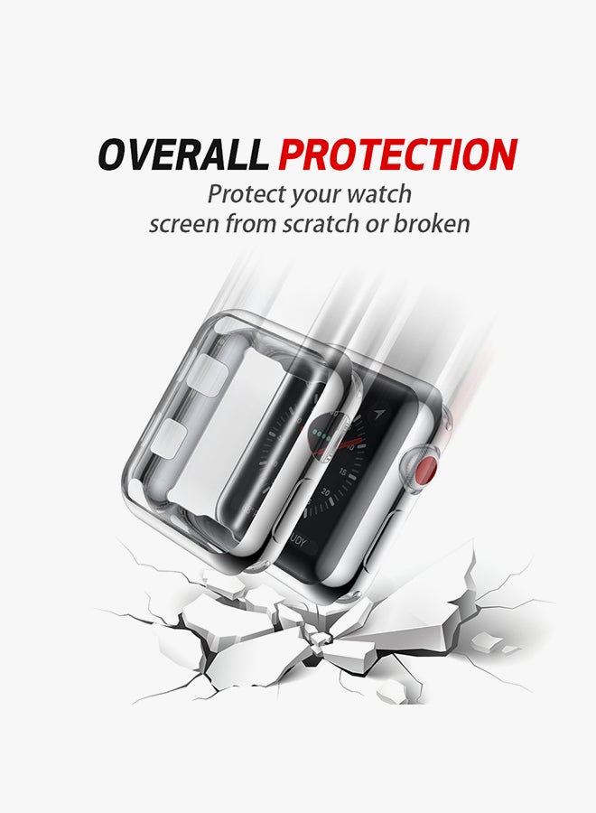 Voberry Protective Case Cover For Apple Watch Series 3 42mm Sliver - Image 3