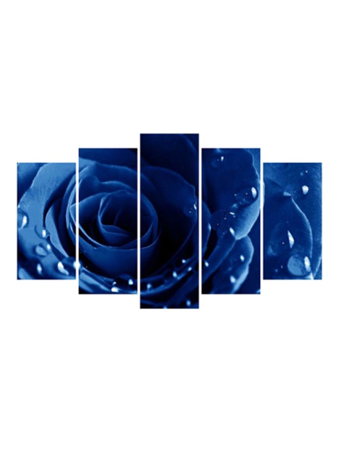 Atiq 5-Piece Indoor Wall Art Set Blue 102x60centimeter 