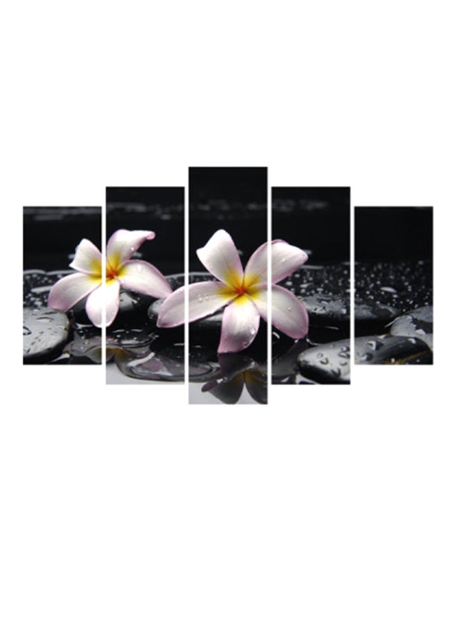 Atiq 5-Piece Indoor Wall Art Set Black/Pink/Yellow 102x60cm