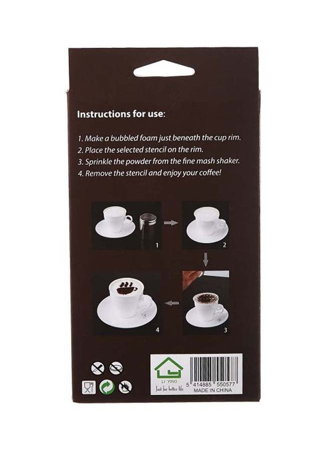 Liying 16-Piece Coffee Stencils White - Image 3