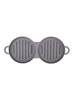 Liying Metal Double Burger Press Silver/Black 5x12x5centimeter  - Image 2
