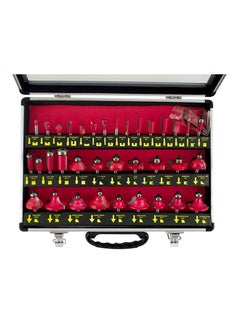 BMB tools Pack Of 35 Rotary Set Red/Silver/Beige 