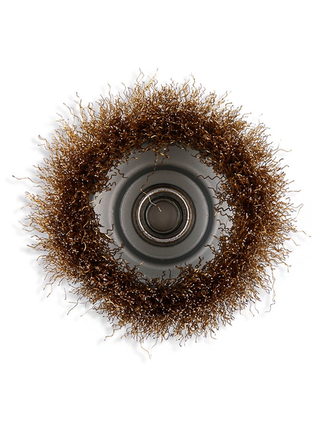 بي إم بي تولز فرشاة سلك مجعّد من النحاس على شكل كوب أزرق 4بوصة - Image 2