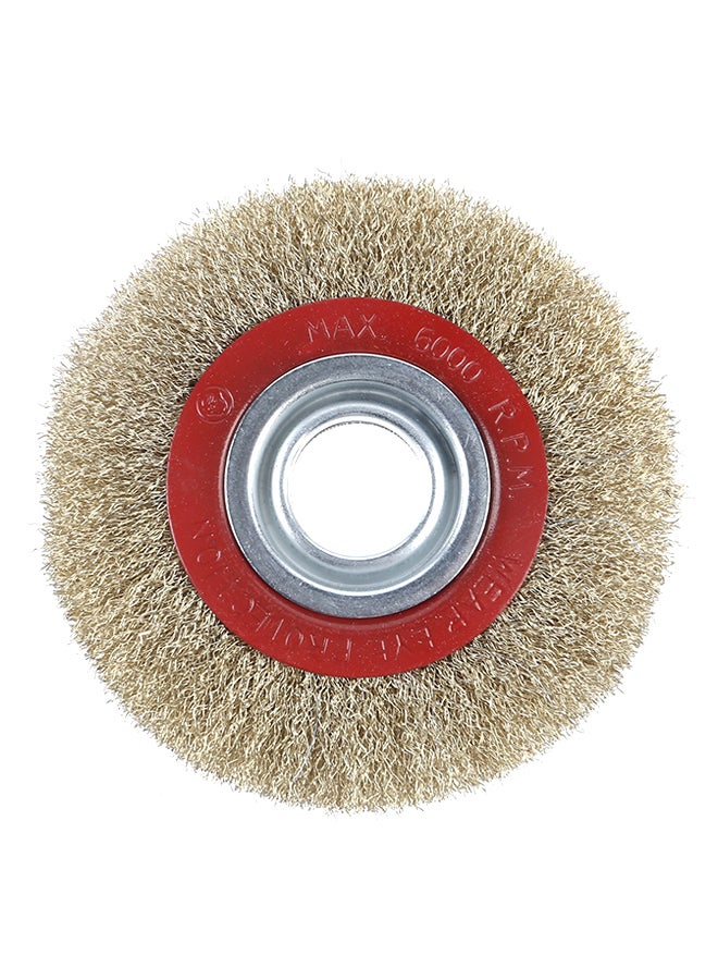 BMB tools Grinder Wire Disc Beige/Red 6inch - Image 1