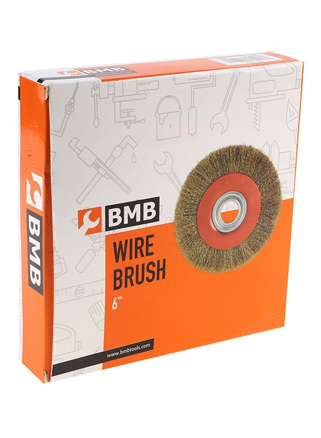 BMB tools Grinder Wire Disc Beige/Red 6inch - Image 4