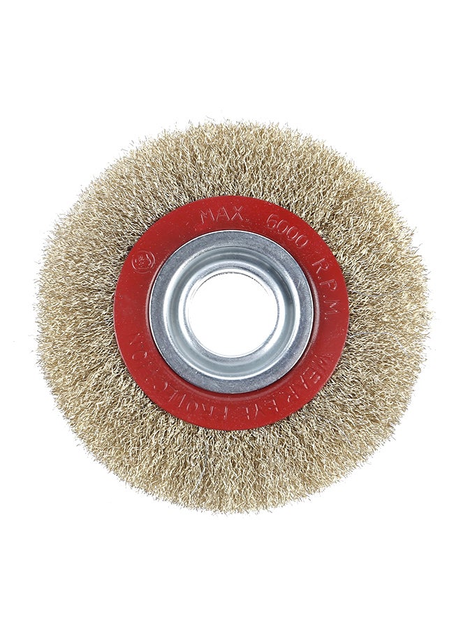 BMB tools Grinder Wire Disc Beige/Red 8inch - Image 1