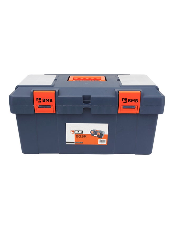 BMB tools Plastic Toolbox Grey/Orange 16.5inch - Image 2