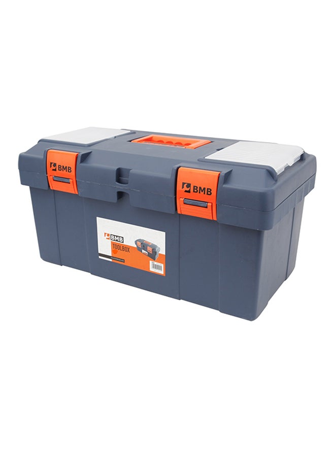 BMB tools Plastic Toolbox Grey/Orange 16.5inch - Image 3
