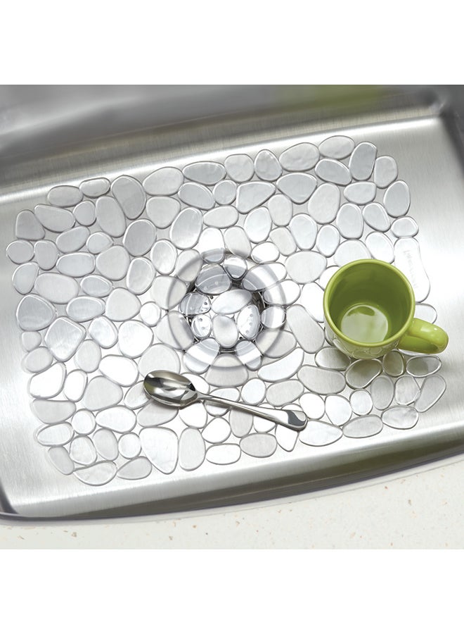 InterDesign Pebble Kitchen Sink Protector Mat Clear - Image 2