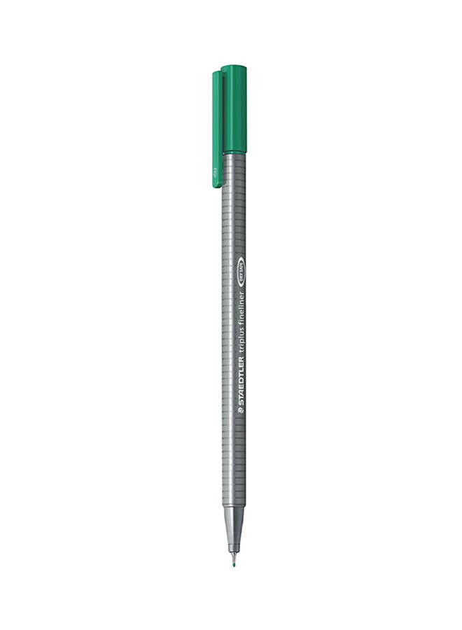 STAEDTLER 15-Piece Triplus Fineliner Pen Grey/Green