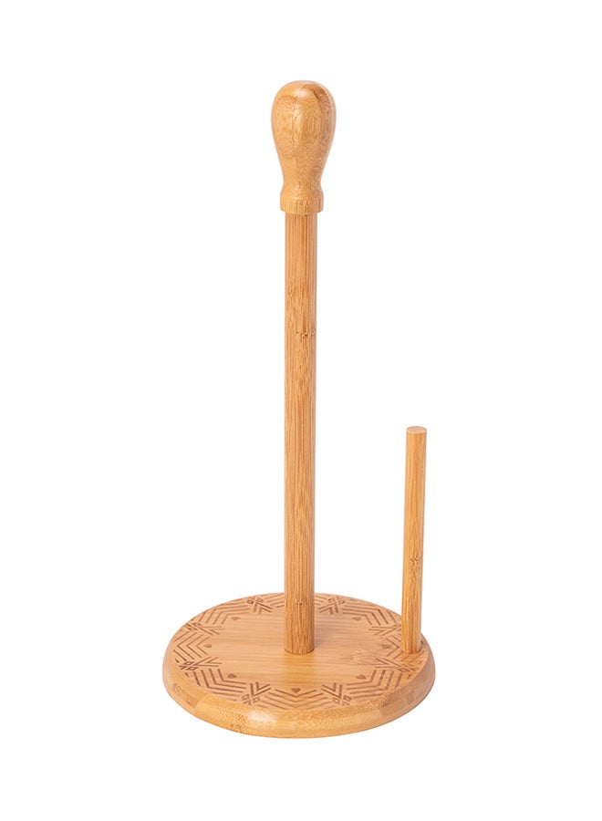 Bamboo - Carved Tissue Holder Brown - Image 1